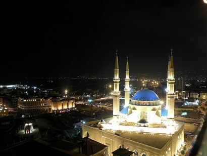 Beirut at night