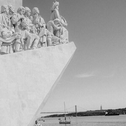 Memorial da descoberta, Belém, Portugal. O Cais do Sodré começava a ficar pequeno