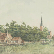 Dirck Verryck, Das dorf koudekerk bei leiden (detail), 1762. Courtesy of Gemäldegalerie