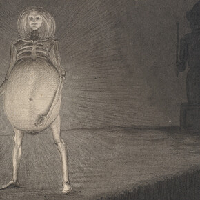 Alfred Kubin, The egg, ca. 1901/02. Courtesy of Albertina Museum
