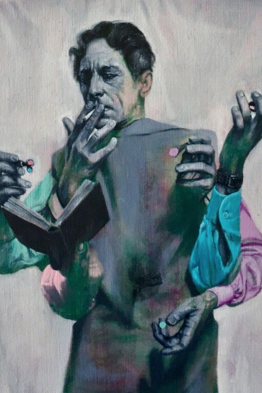 Nolan, Gavin 'Here, There and Everywhere', 2017 Oil on canvas 20x15cm