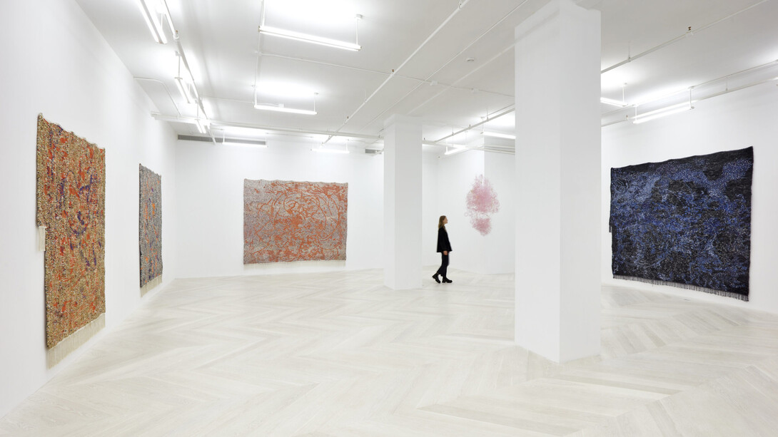 Igshaan Adams, Verkenning, exhibition view. Courtesy of Casey Kaplan Gallery