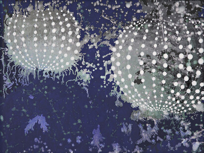 Barbara Takenaga, Twins 2014, Acrylic on linen, 18 x 24 in.  