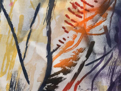 Julie Mehretu, This manifestation of historical restlessness (detail), 2022. Courtesy of Philadelphia Museum of Art