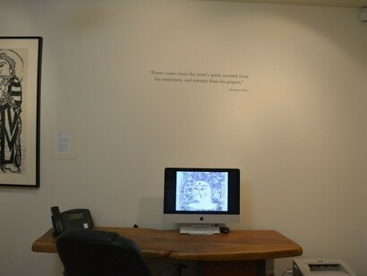 Munakata and the Disciples of Buddha, Exhibition view. Courtesy of Ronin Gallery