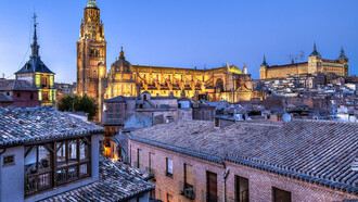Panorámica del Alcázar y la Catedral de Toledo