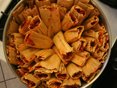 Los tamales, típicos de Colombia