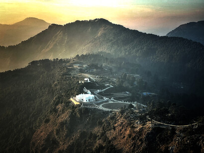 A scenic view of Mussoorie, Uttarakhand, India