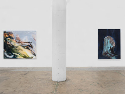 Liang Fu, Chantal Khoury, Daniel Pitín, Nadia Waheed, exhibition view. Courtesy of Nicodim Gallery