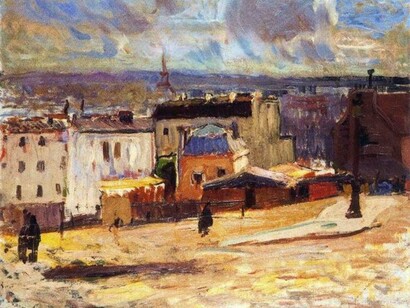 Raoul Dufy. Raffigurazione di un paesaggio cittadino sotto l’influenza dello stile di Cezanne