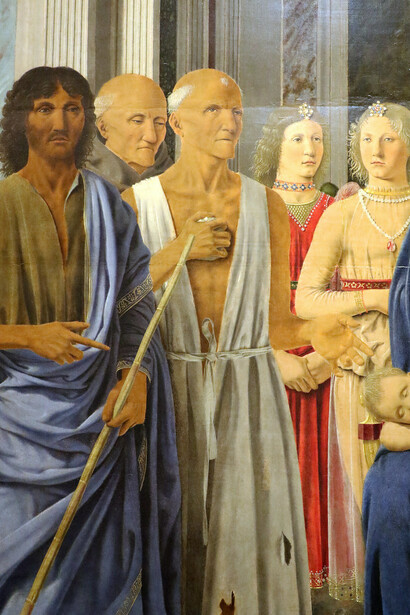 Piero della Francesca, Pala di Brera, particolare
