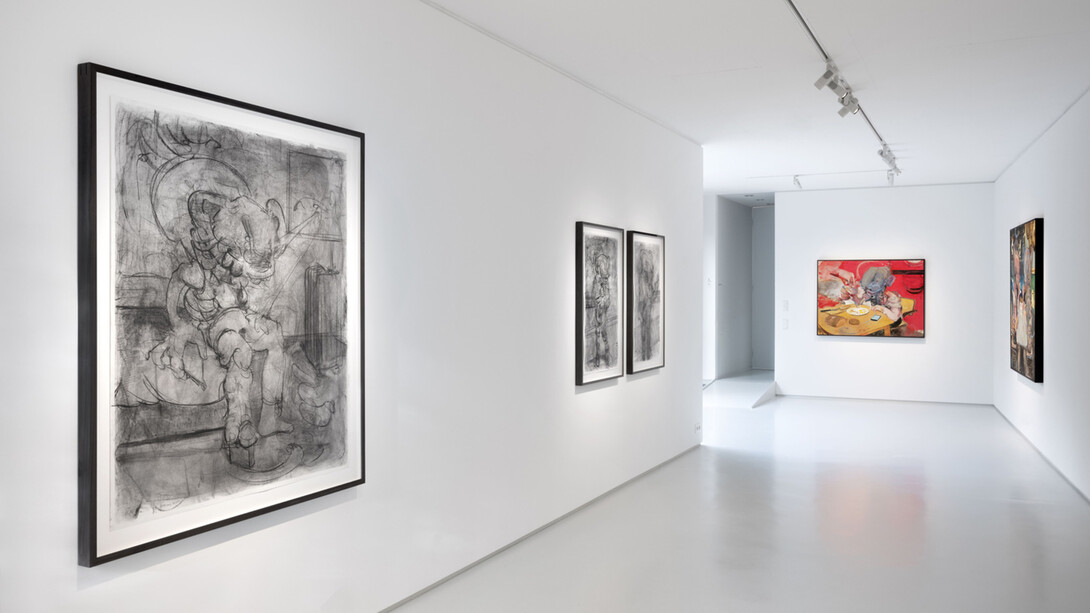 Adrian Ghenie, Cloud fever, exhibition view. Courtesy of Galerie Judin