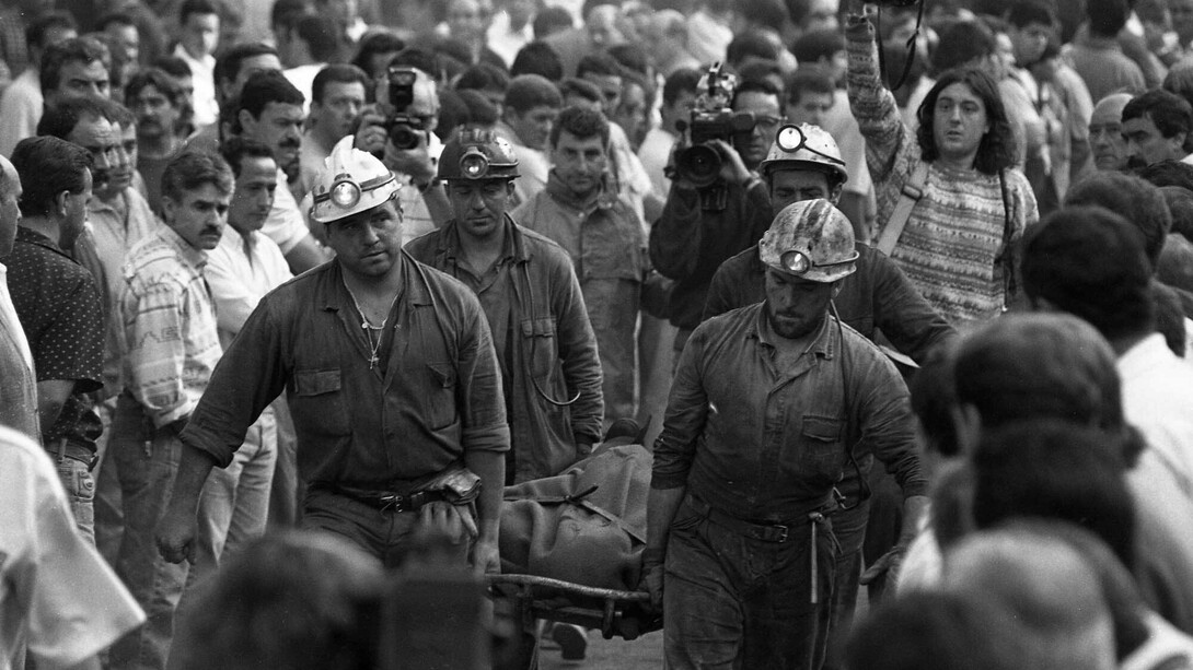 Uno de los días más difíciles para la Brigada Central de Salvamento Minero: el 31 de agosto de 1995, 14 mineros fallecieron tras una explosión de grisú en el pozo Nicolasa (Asturias)