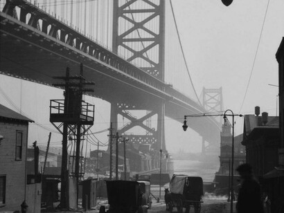 Delaware Bridge, Philadelphia, Pennsylvania. 1926, USA. Vintage gelatin silver print. © E.O. Hoppé Estate Collection/Curatorial Assistance