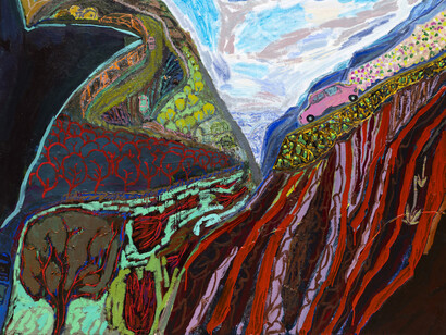 Lisa Sanditz, Debris flow (detail), 2026. Courtesy of Alexandre Gallery
