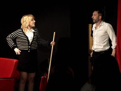 Giusto a metà, view of the performance. Courtesy of Piccolo Teatro di Prova