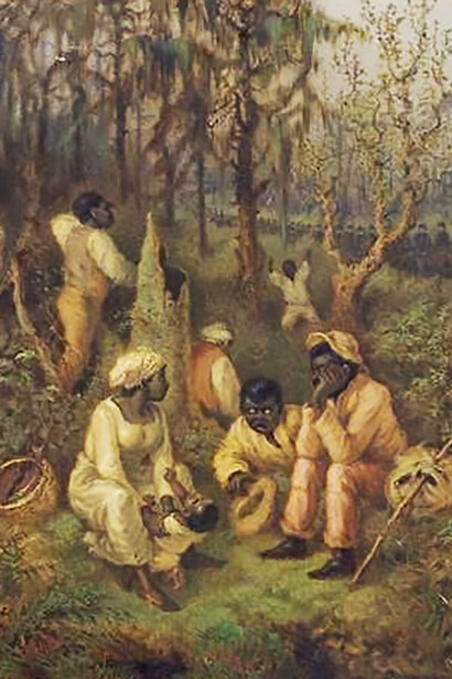 The Great Dismal Swamp and the fugitive slaves' flight, along with the quilombos in Brazil, highlight the resistance and escape of enslaved people seeking freedom