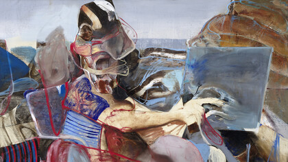 Autoretrato en Plain Air, Adrian Ghenie, 2020