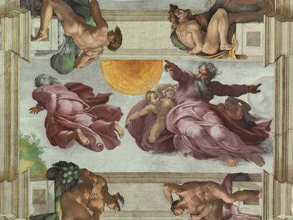 Michelangelo- Creación de los astros y las plantas
