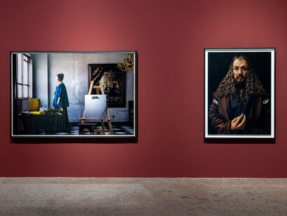 Yasumasa Morimura, Autorretratos a través de la historia del arte, vista de exhibición. Cortesía de MUSAC