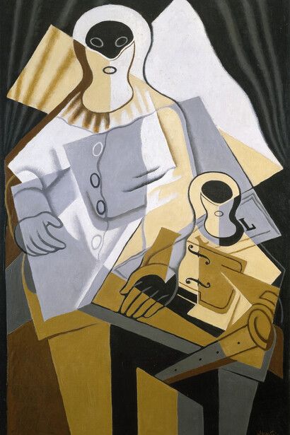 Juan Gris, Madrid 1887–1927 Paris, "Pierrot", 1921. Oil on canvas, 115 x 73 cm. Bequeathed, Máire MacNeill Sweeney, 1987  ngi.4521