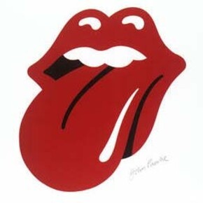 Artwork for the Rolling Stones Hot Licks logo, Jon Pasche, 1970. Museum nos. S.6120-2009 & S.6121-2009. © Victoria and Albert Museum, London/Musidor B.V.