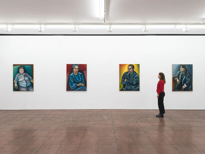 Shelley Niro, Portrait of a living room, exhibition view. Courtesy of Hales Gallery