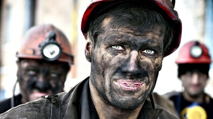 Mineros en una explotación de carbón