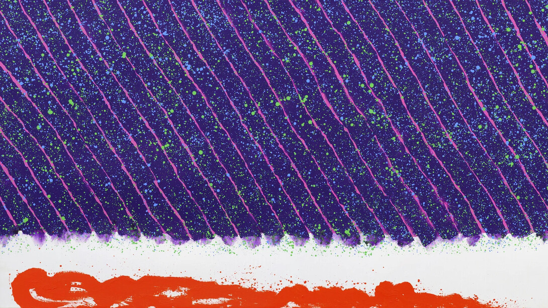 Hsiao Chin 蕭勤, Flying over the eternal garden-23《飛越永久的花園-23》(detail), 1998. Courtesy of 3812 Gallery