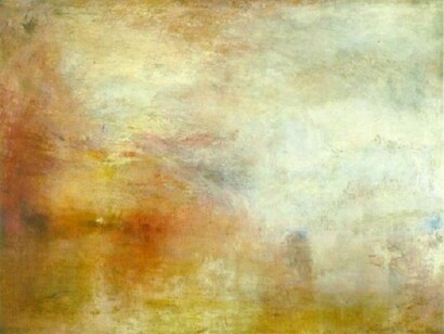 William Turner, Sundow over a lake, 1840    

