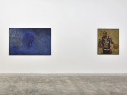 Daniel Boyd, Dream Time, vue d'exposition. Avec l'aimable autorisation de la Galerie Marian Goodman