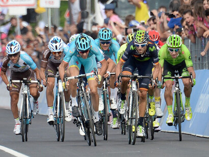 Nibali batte Valverde allo sprint