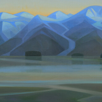 Linda Infante Lyons, Sugpiaq sunrise (detail). Courtesy of Stremmel Gallery