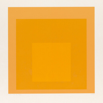 Josef Albers And Robert Mangold. Courtesy of Senior & Shopmaker 