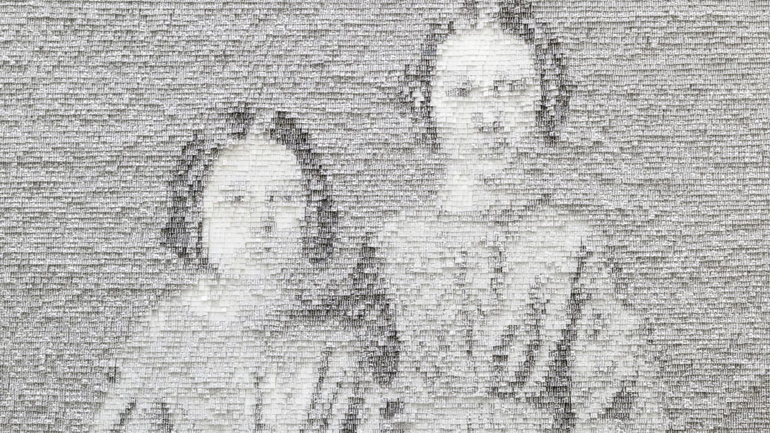 Nathalie Boutté, Les fillettes (détail), 2017. Avec l'aimable autorisation de la galerie Magnin-A