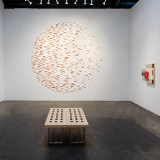 William T. Carson and Emilio Lobato, The space between, exhibition view. Courtesy of Nüart Gallery