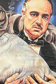 Detalle del poster ghanés de "El padrino"