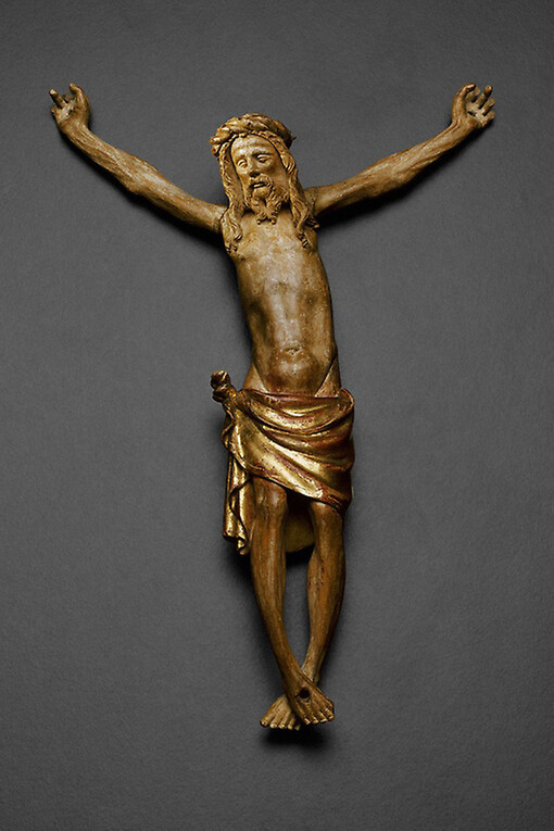 Jacques de Baerze, Netherlandish, active before 1384–1399, Melchior Broederlam
Netherlandish, about 1355-about 1411
Corpus of Christ, from the Altarpiece of the Crucifixion, 1391-99