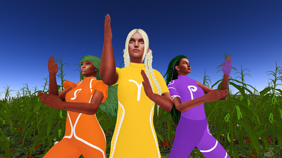 Skawennati, Three sisters: ready for anything. Avec l’aimable autorisation de la Galerie nationale du Canada