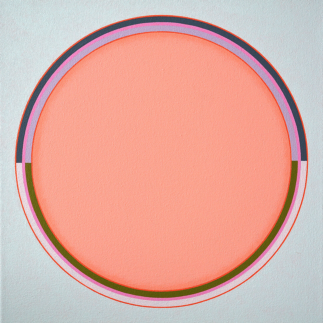 Carol Robertson, Aura, 2014, 40 x 40 cm, Oil on canvas © Carol Robertson, Courtesy of Flowers Gallery London and New York