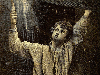 El ilustrado oscuro no ofrece salidas a la dominación, ni al cambio climático, ni a los riesgos tecnológicos. Simplemente "los niega"
Thomas Mayne Reid, 1818-1883; " El chico del alquitrán; o Un viaje en la oscuridad", 1860. Editorial: Boston, Ticknor and Fields