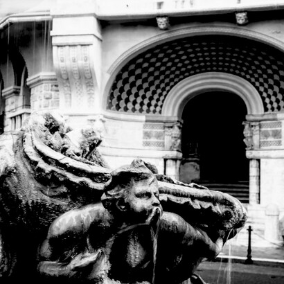 Fontana delle Rane, particolare