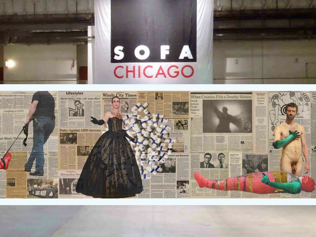 Site Specific Installation, Photo Weaving 1440 Individual 4”x 6” c-prints sewn together, Piece dimensions: 96” x 360”, Wall dimensions: 10’ x 32’,  copyright Hunter Reynolds, courtesy PPOW Gallery