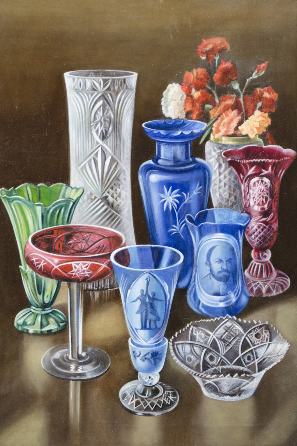 Elena Khudiakova, Perfumes, Oil on canvas, 75 x 51 cm, 2012 – 2014