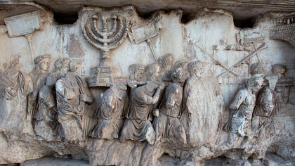 Arch of Titus, relief with the menorah
