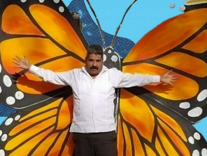 Homero Gómez González at El Rosario Monarch Butterfly Sanctuary 