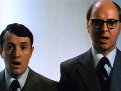 Gilbert & George, The World of Gilbert & George (still frame), 1981 16mm color film transferred to video dimensions variable © Gilbert & George. Courtesy the artists and Lehmann Maupin, New York and Hong Kong