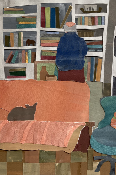 Elizabeth Bisbing, Where is that book. Courtesy of Blue Mountain Gallery 