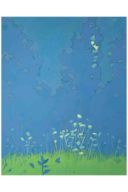 Sandy Litchfield, Remembering Summer, 2022, gouache and colored pencil, 50.80x40.64 cm. Courtesy the artist and Garvey|Simon, NYC