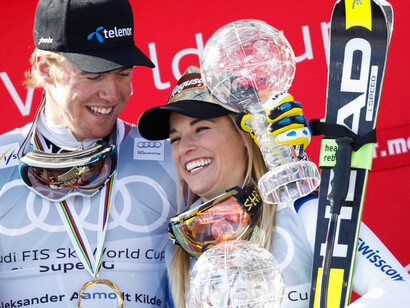 Beat Feuz e Lara Gut